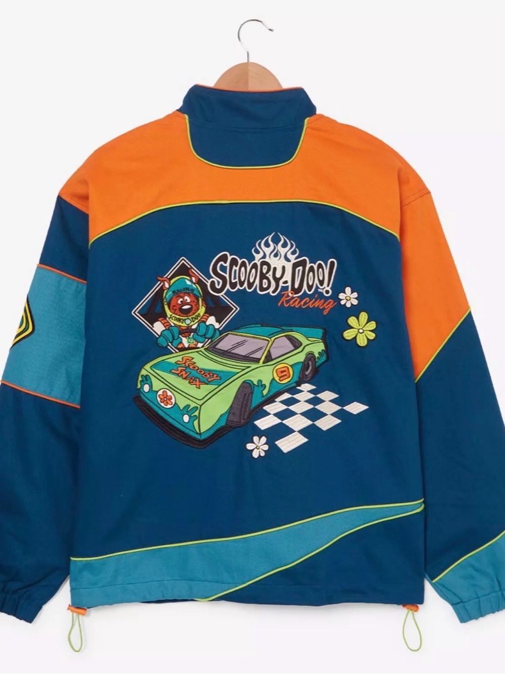 Scooby-Doo Racing Bomber Jacket - Teal & Orange
